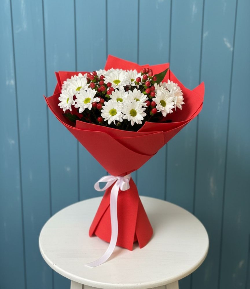 Букет цветов из: Хризантемы в Энергетиков