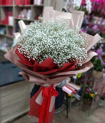 Букет цветов из: Гипсофила в Энергетиков