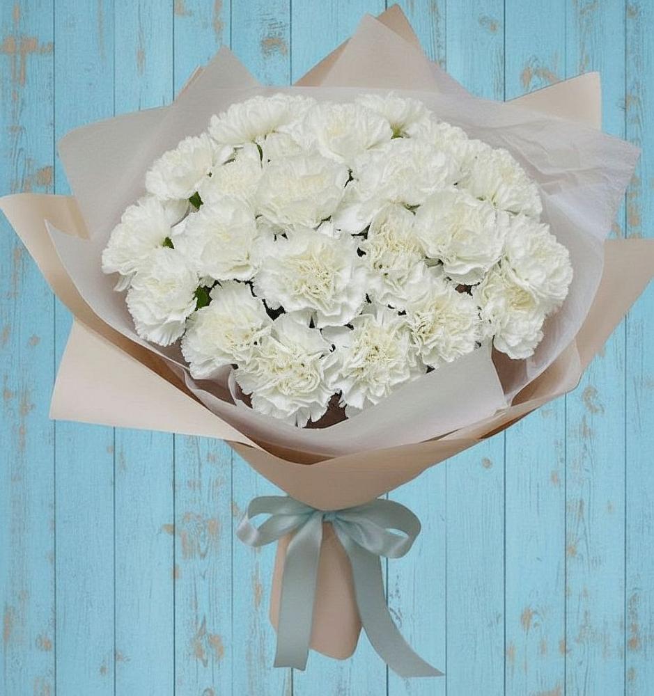 Букет цветов из: Гвоздики в Энергетиков