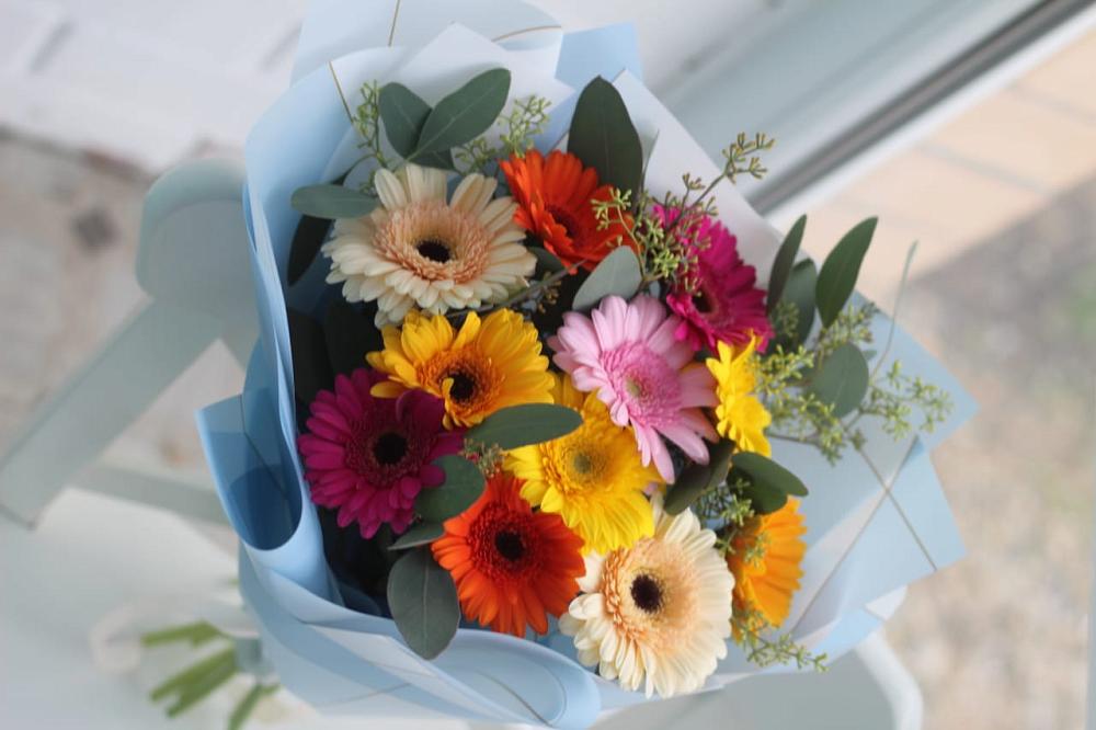 Букет цветов из: Герберы в Энергетиков