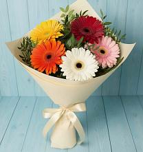 Букет цветов из:  Герберы в Энергетиков