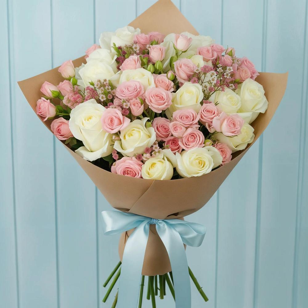 Букет цветов из: Розы в Энергетиков