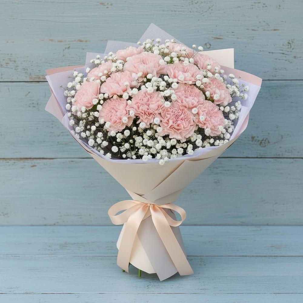 Букет цветов из: Гвоздики в Энергетиков