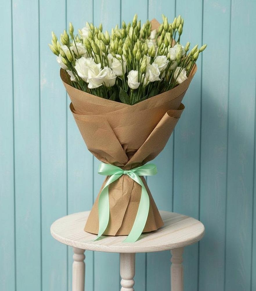 Букет цветов из: Лизиантусы в Энергетиков