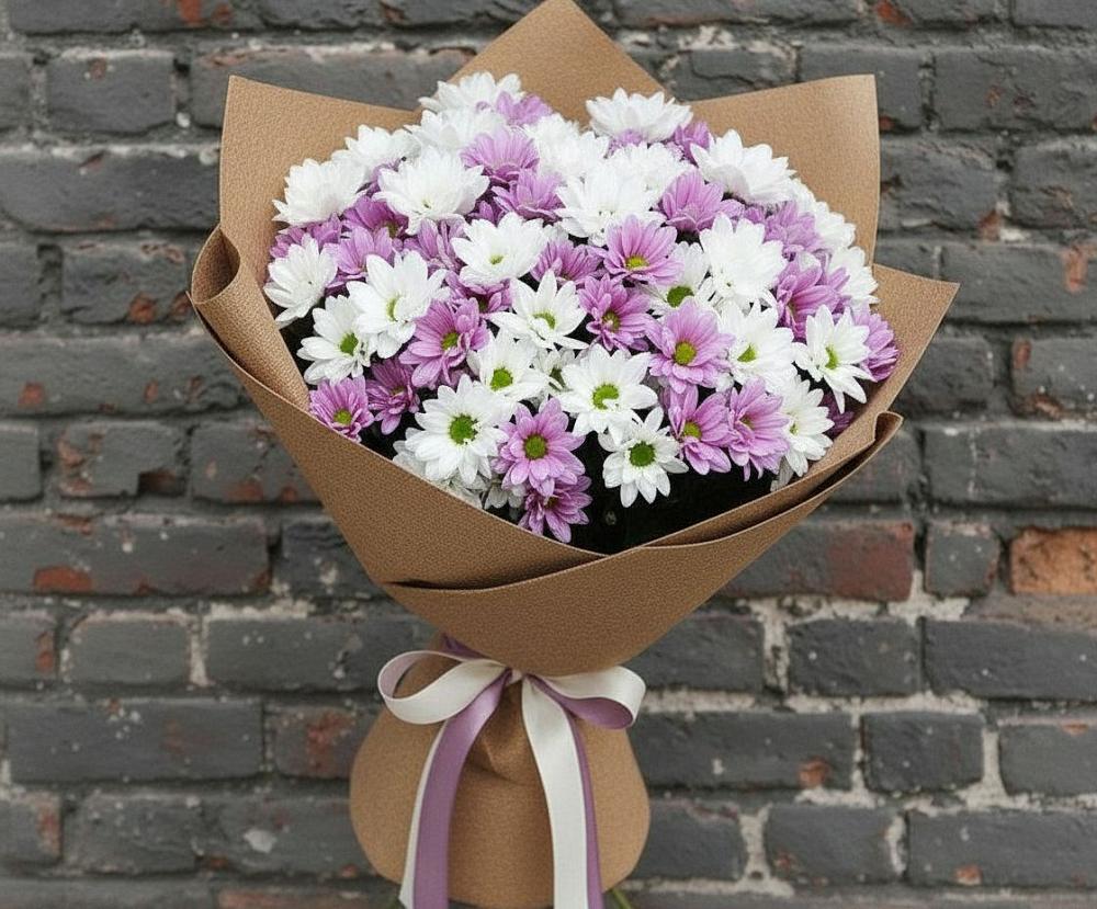 Букет цветов из: Хризантемы в Энергетиков