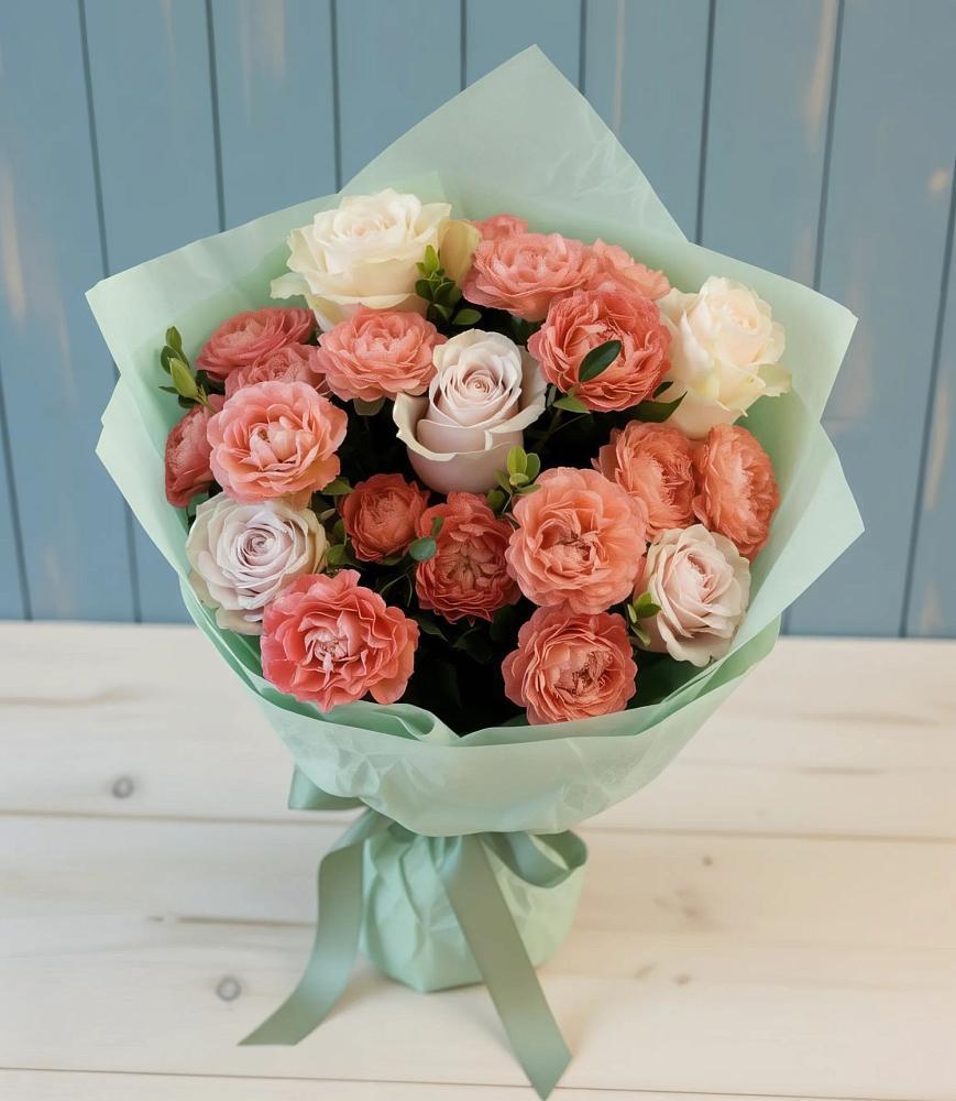 Букет цветов из: Розы в Энергетиков