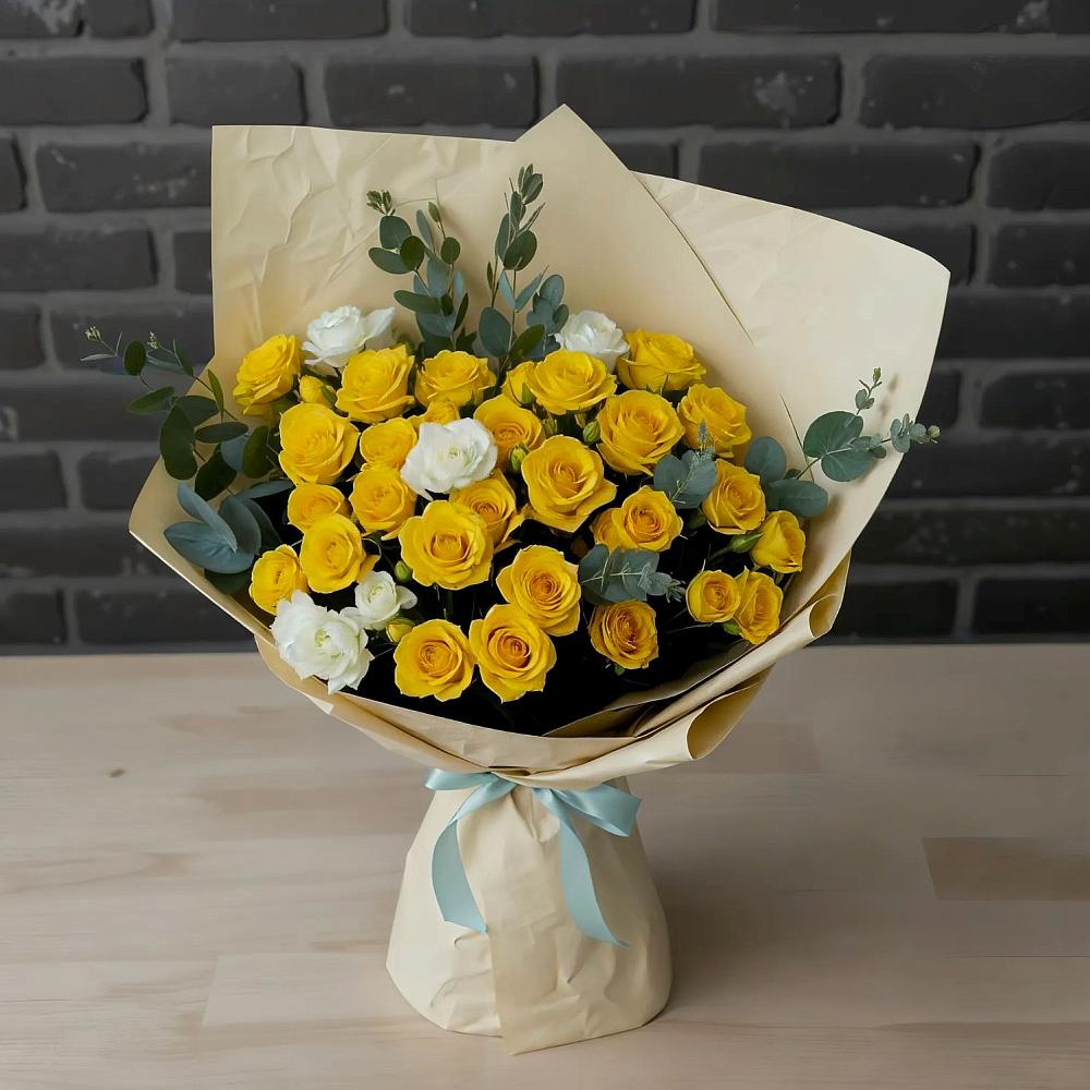 Букет цветов из: Розы в Энергетиков