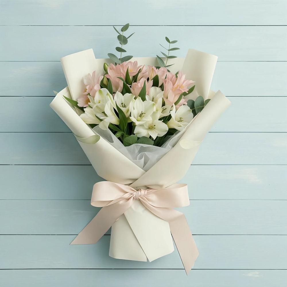 Букет цветов из: Альстромерии в Энергетиков