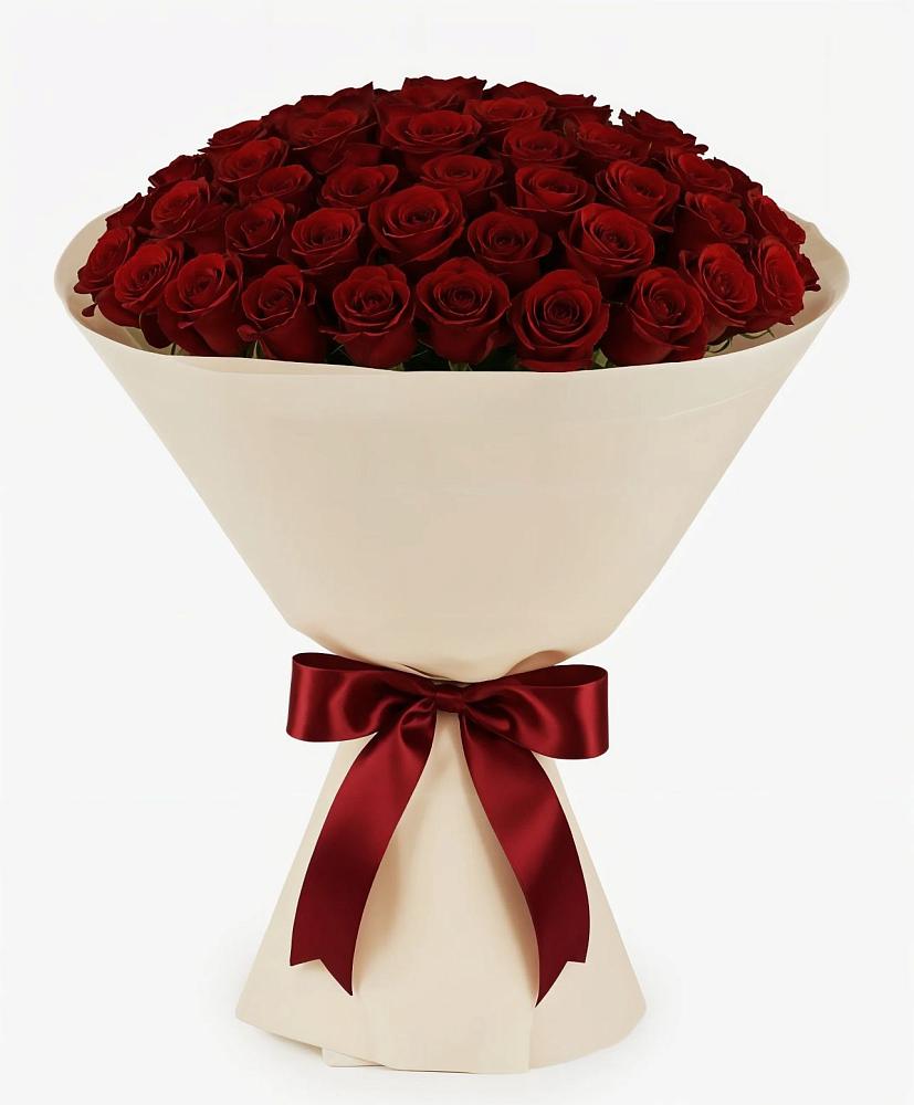 Букет 101 Бордовая роза Блэк Бакарра в Энергетиков